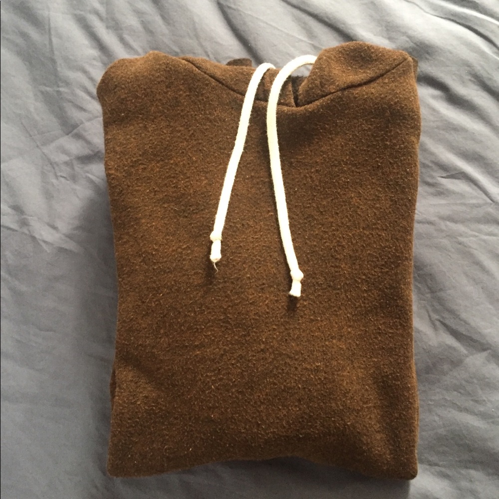 Cozy walnut brown pull-over hoodie
